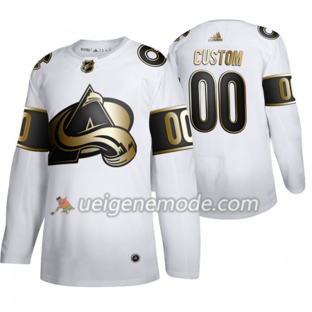 Herren Eishockey Colorado Avalanche Trikot Custom Adidas 2019-2020 Golden Edition Weiß Authentic